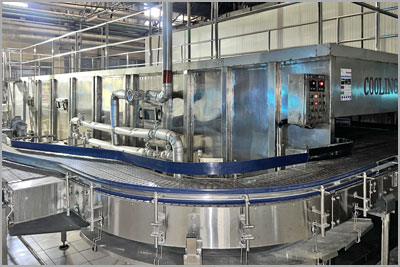 SS Cooling Tunnel (for mango juice) Manufacturers Exporters in India Punjab Ludhiana