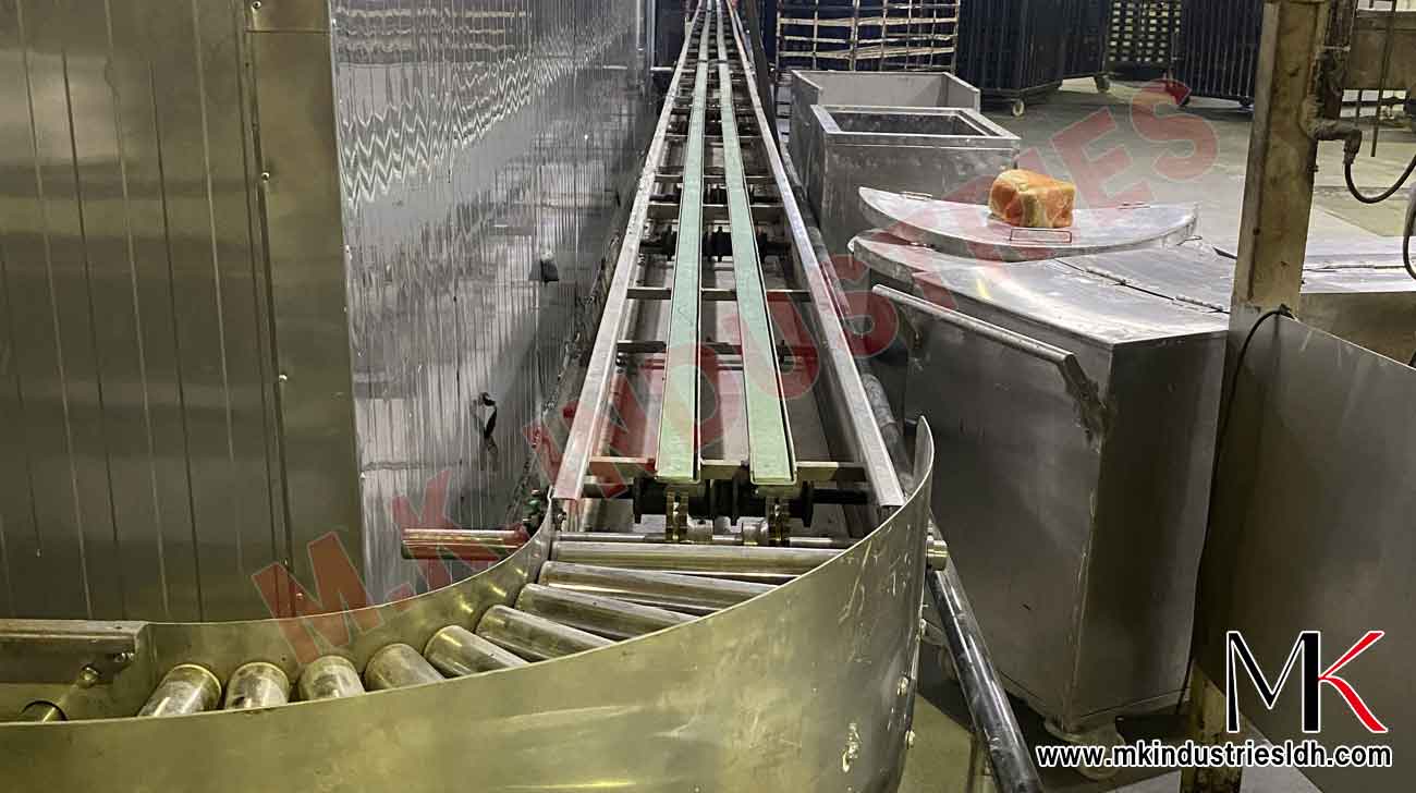 MS / SS Duplex Roller Conveyor for Bread Industry