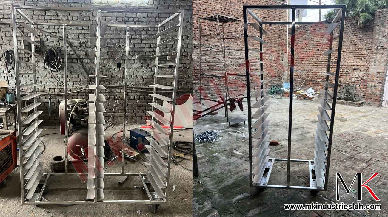 SS Trolley for Burger Buns