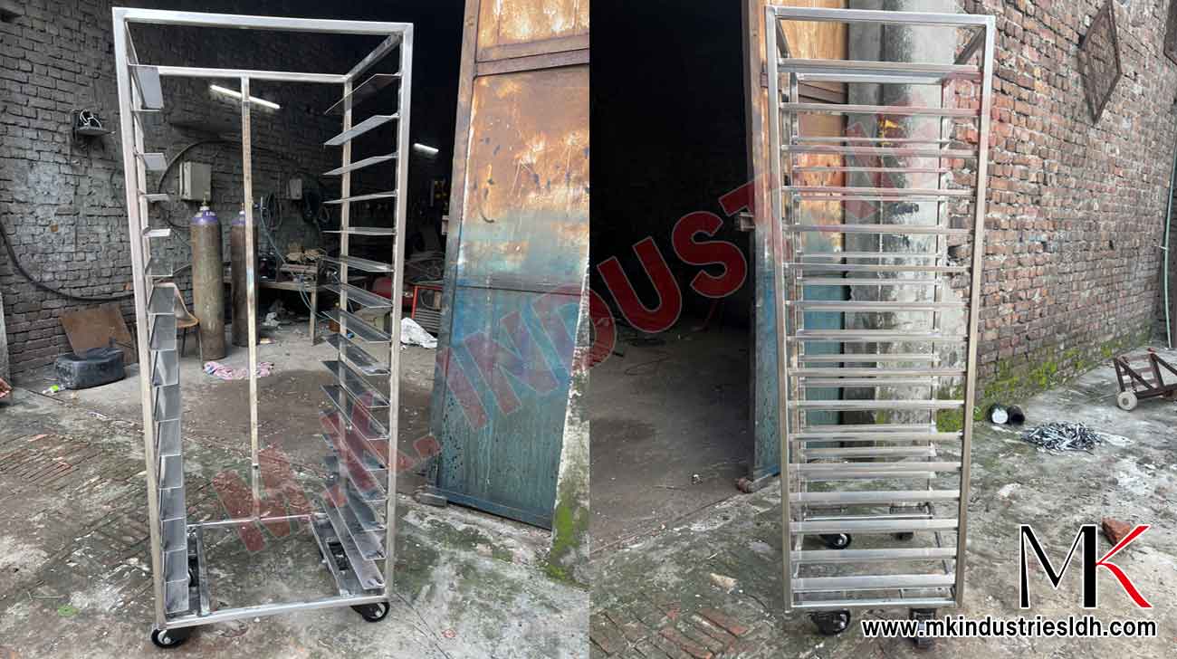 SS Trolley for Burger Buns